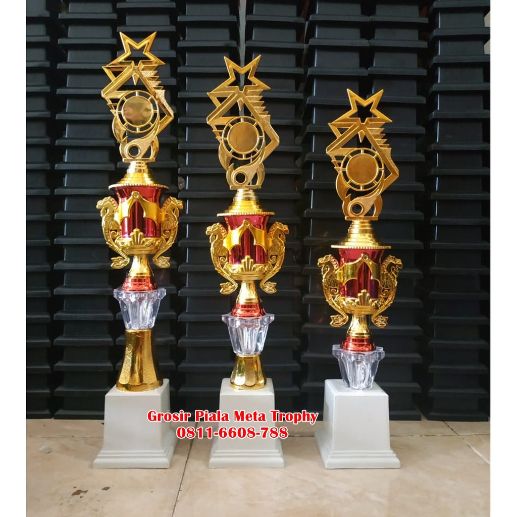 Jual Piala Trophy Set Free Sticker Costum Untuk Lomba Mtq Pesantren