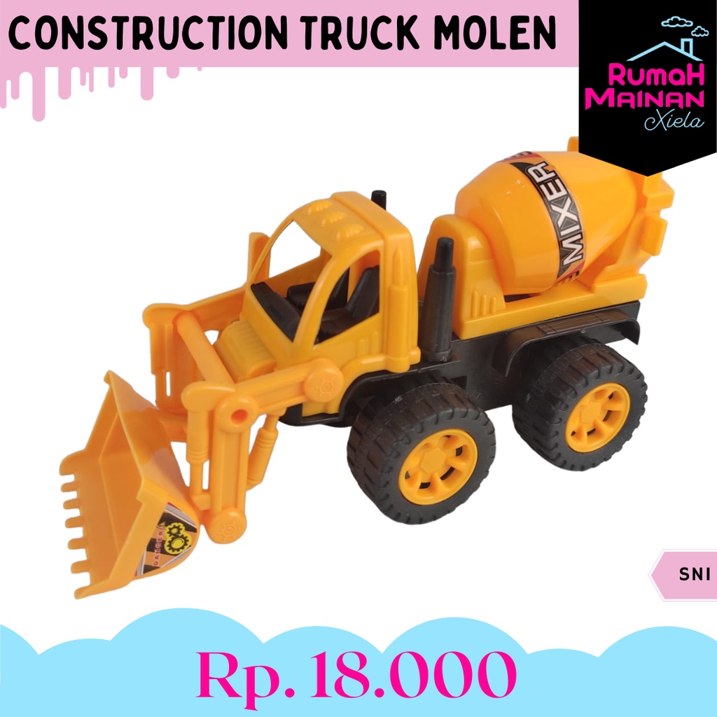 Jual RMX CONSTRUCTION TRUK MOLEN MAINAN MOBIL TRUCK KONSTRUKSI