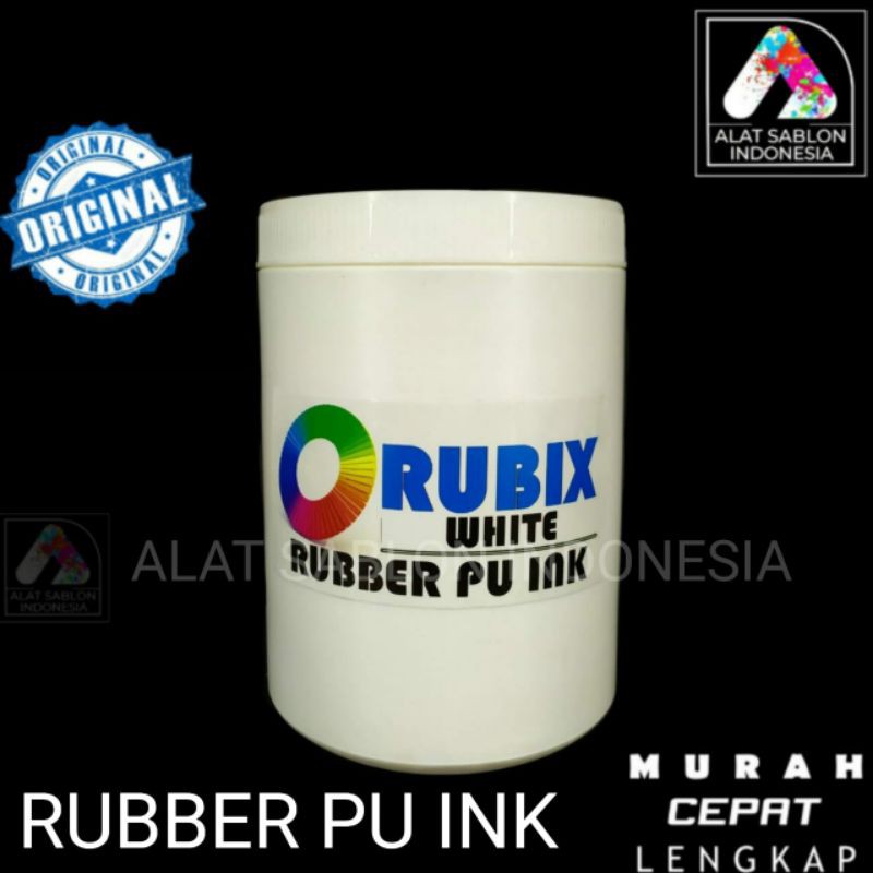 Jual TINTA SABLON RUBIX WHITE PU PASTA URETHANE PUTIH 1KG Shopee