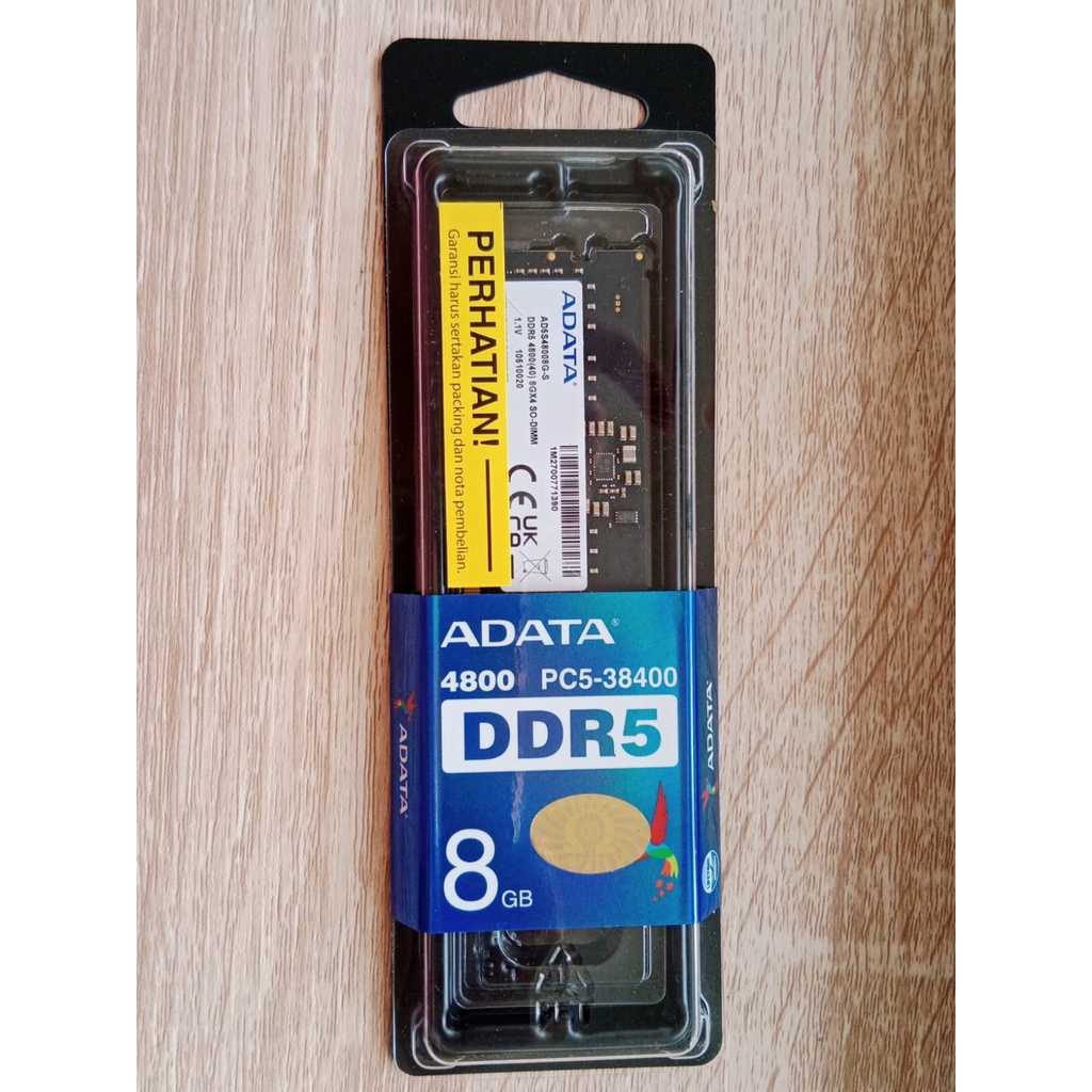 Jual Adata RAM DDR5 4800Mhz PC5 38400 8GB SoDimm For Laptop