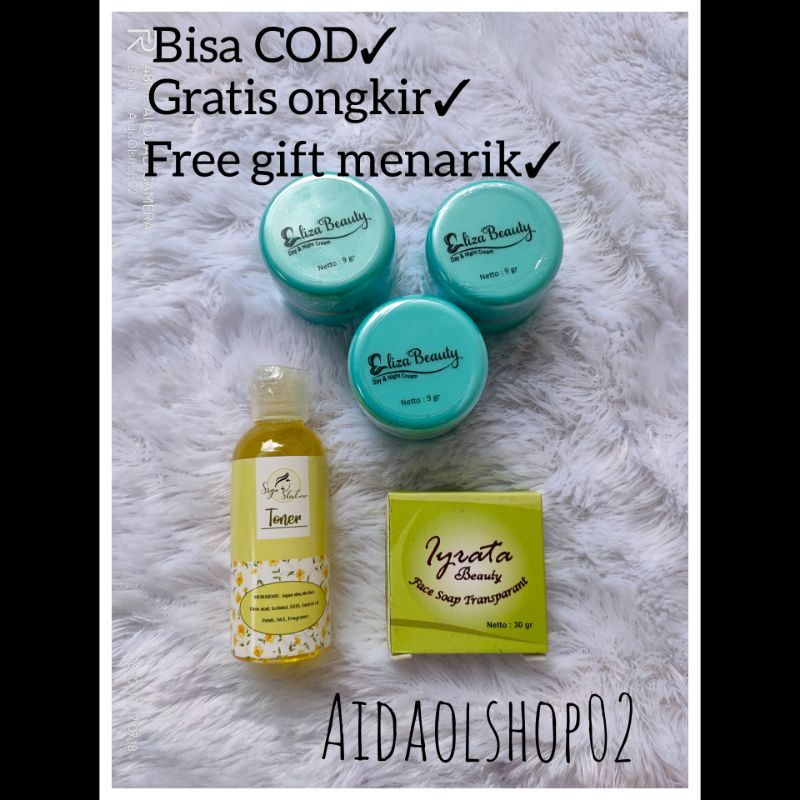 Jual Paket Komplit Cream Eliza Beauty Sabun Iyrata Toner Sega Member