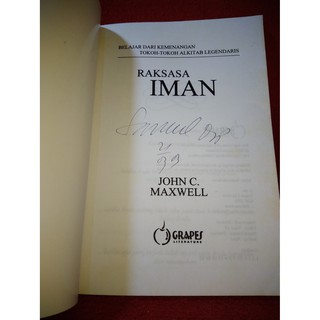 Jual Buku Original Raksasa Iman John C Maxwell Shopee Indonesia