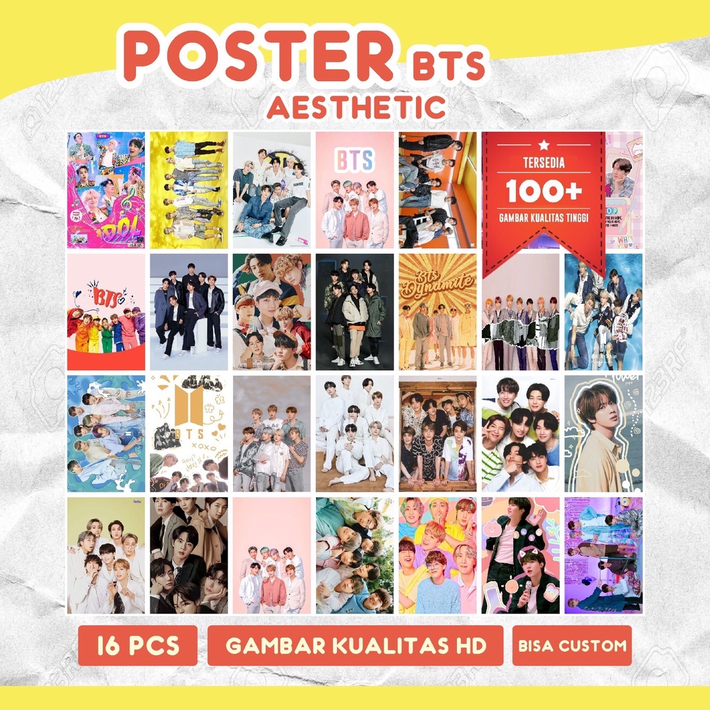 Jual Poster Dinding Aesthetic Bts Photocard Hiasan Dinding A A A