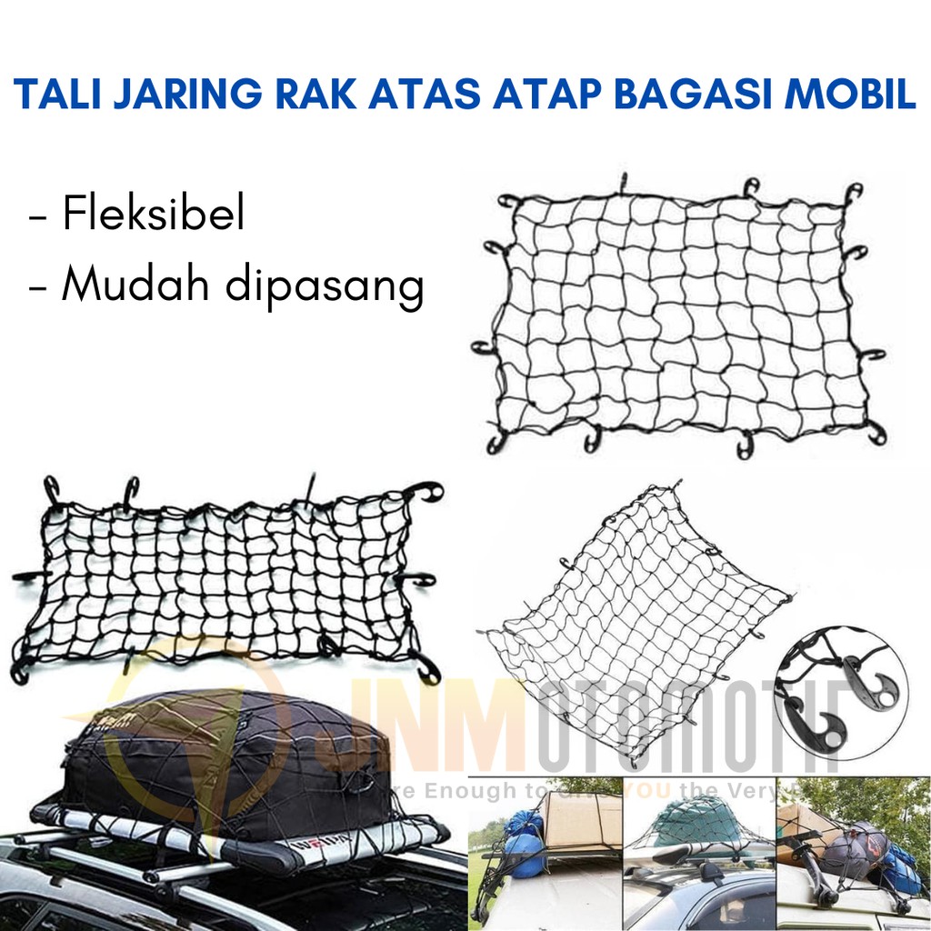 Jual TALI JARING RAK ATAS ATAP BAGASI MOBIL CAR CARGO NET UNIVERSAL