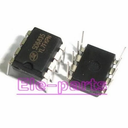 Jual SD6835 SD 6835 High Voltage PWM PFM Controller IC Dip 8 SiLan SL