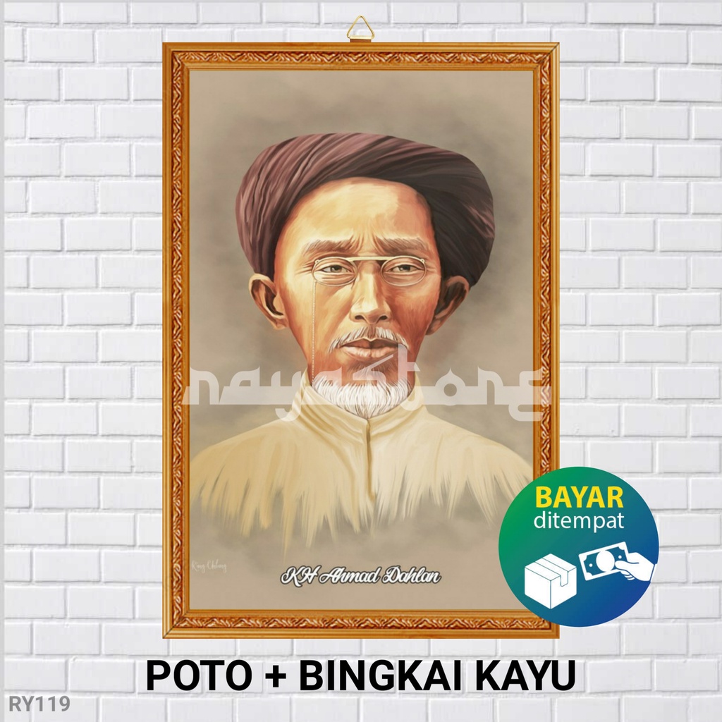 Jual POSTER POTO BINGKAI KH AHMAD DAHLAN POSTER KH AHMAD DAHLAN