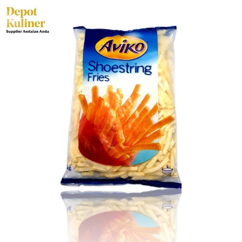 Jual Aviko Shoestring Crincle Kentang Beku Kentang Goreng 1kg