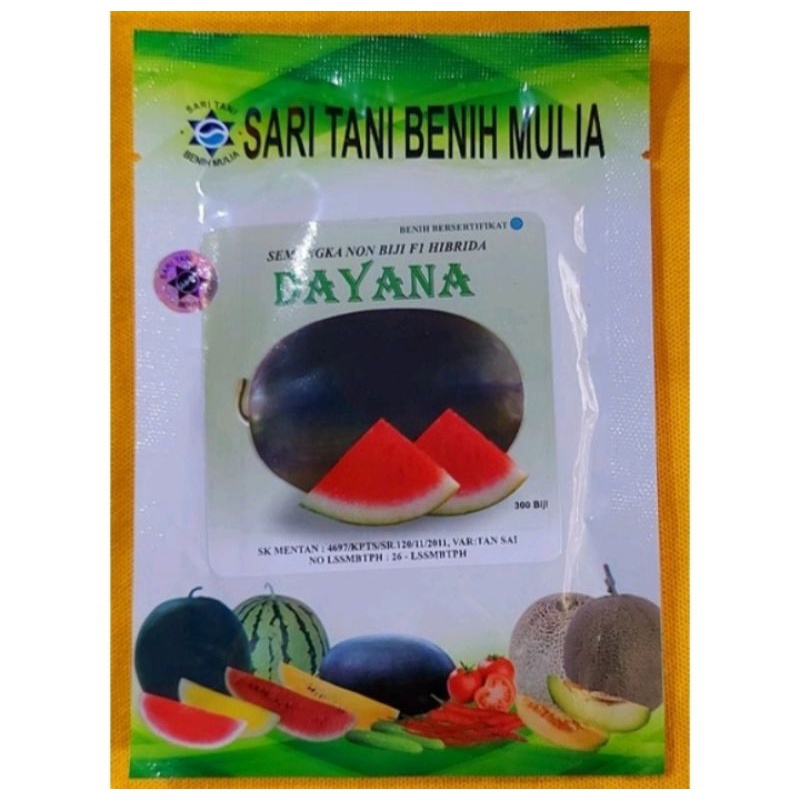 Jual Benih Semangka Hibrida Non Biji Dayana F Butir Sari Tani