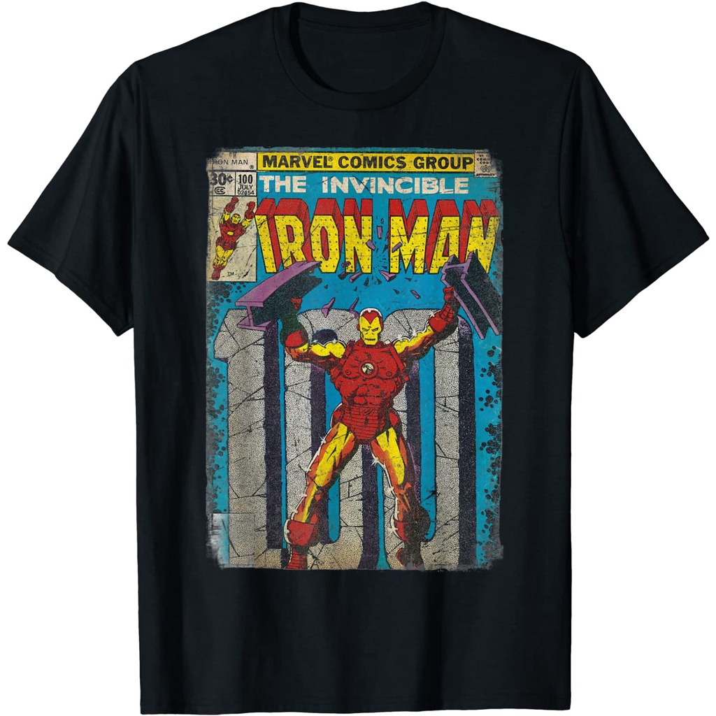 Jual Kaos Iron Man Classic Retro Comic Vintage Cover Graphic Shopee