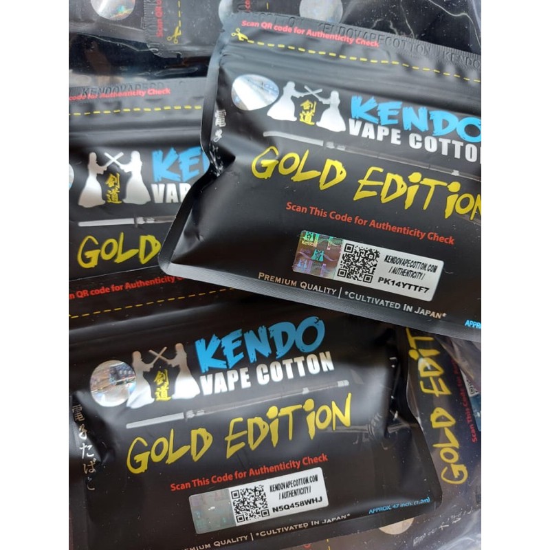 Jual Kendo Cotton Gold Edition Authenthic Kapas Vape Kendo Shopee