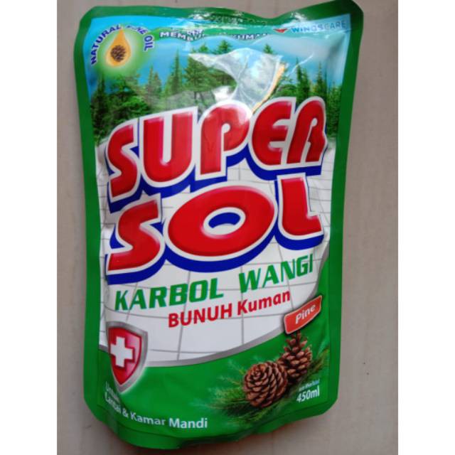 Jual SuperSol Karbol Wangi Pouch 450ml Shopee Indonesia