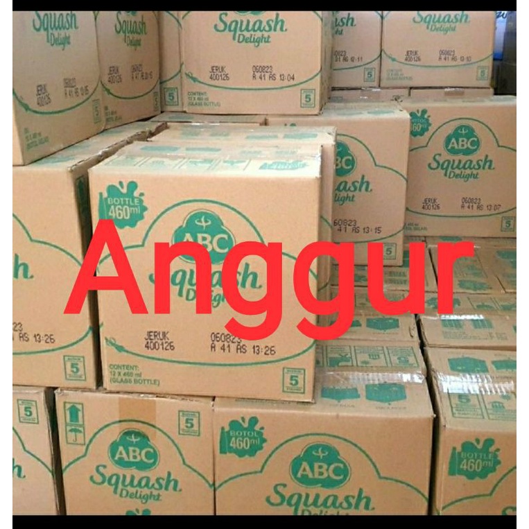 Jual Sirup Abc Squash Anggur Ml Per Dus Isi Botol Shopee