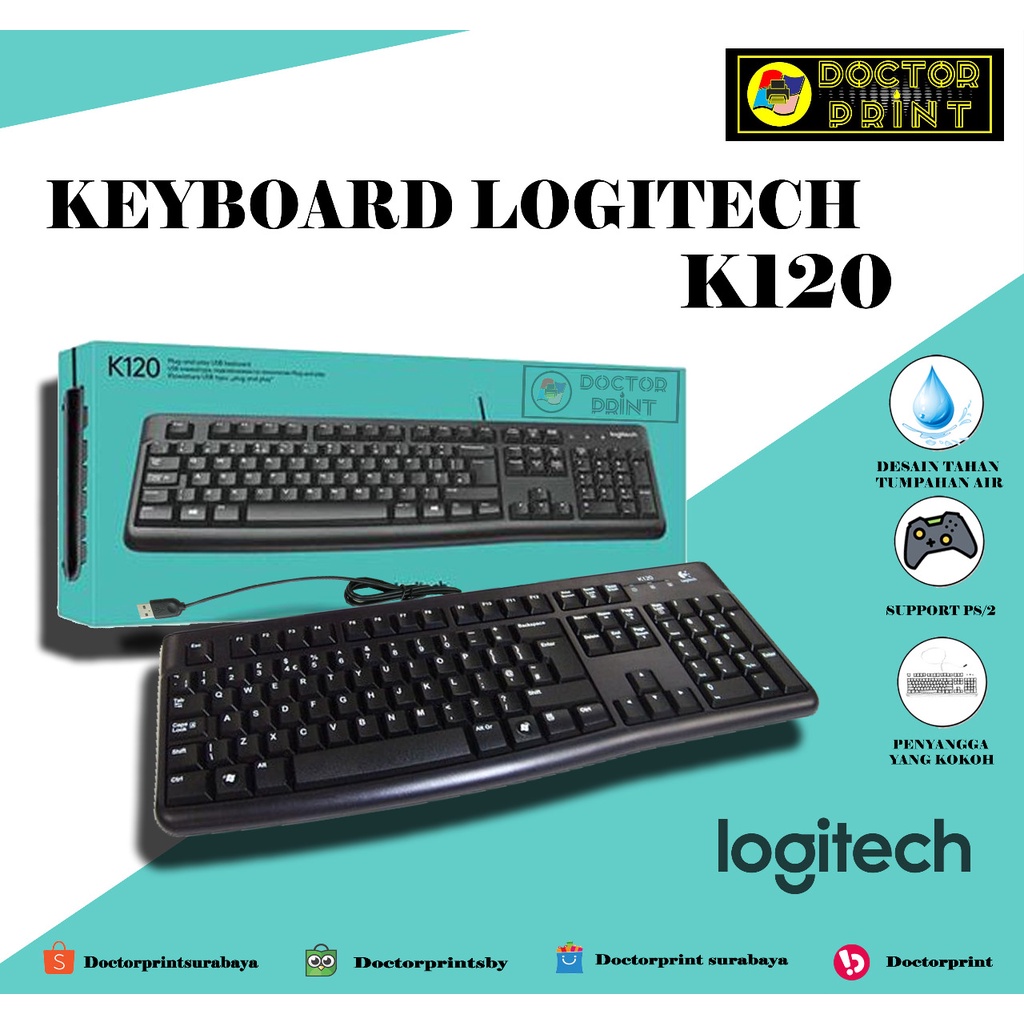 Jual Keyboard Logitech K120 USB Shopee Indonesia