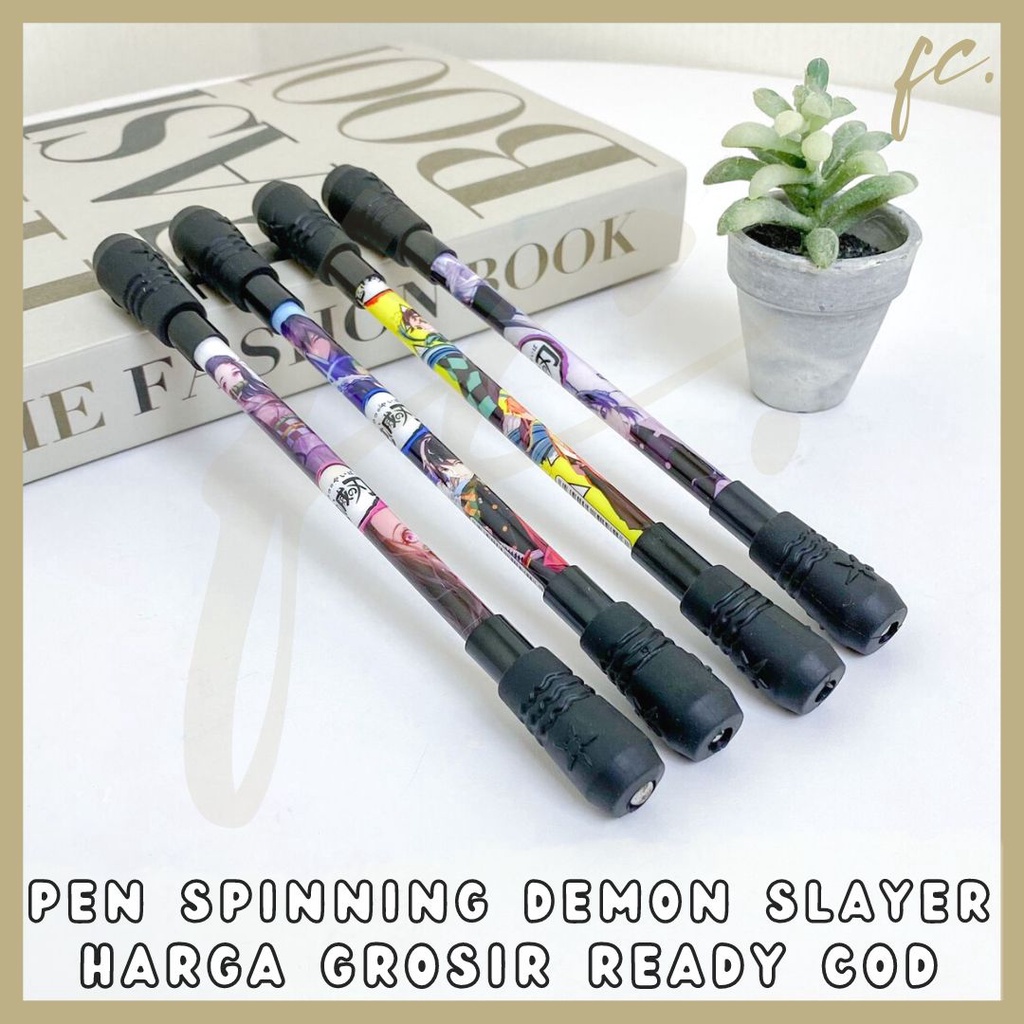 Jual Pen Pulpen Gel Putar Magnet Spinning Demon Slayer Kimetsu No