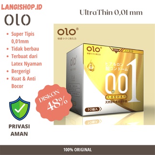 Jual Olo Kondom Gold Bergerigi Ultra Thin Tipis 0 01 Mm Original