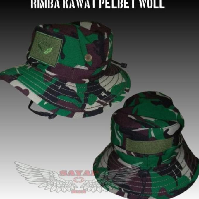 Jual TOPI RIMBA LORENG MALVINAS MODEL KAWAT TOPI RIMBA TNI Shopee