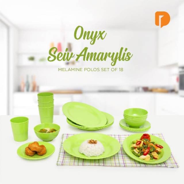 Jual Pring Melamin Gelas Melamin Onyx Seiv Amaryllis Melamine Polos Set