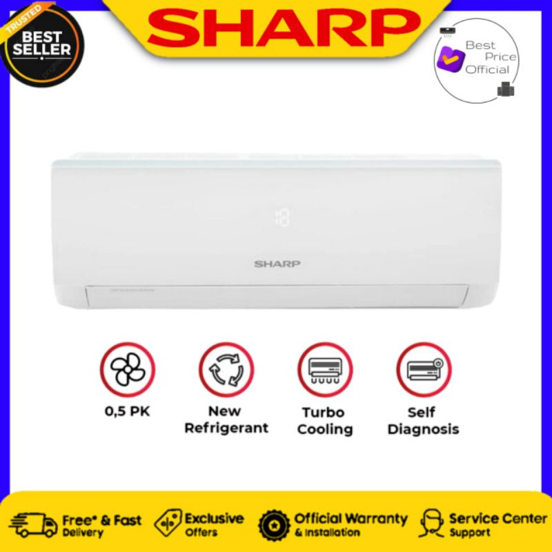 Jual SHARP AH A5UCY AH A5UCY 5UCY Ac Split 1 2 Pk Standard R32 Low 350