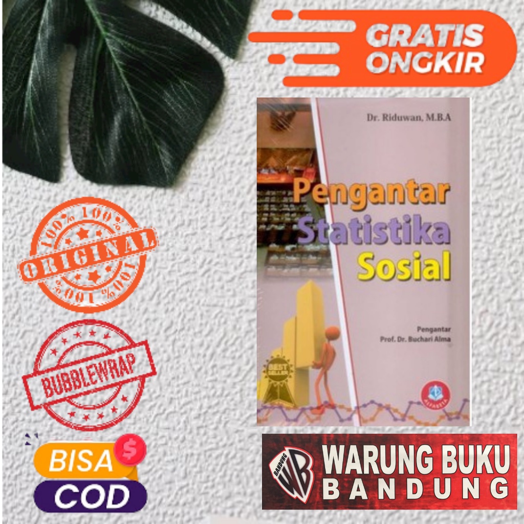 Jual Buku Pengantar Statistika Sosial Dr Riduwan M B A Shopee