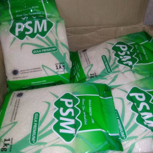 Jual Gula Pasir Putih PSM Gula PREMIUM Kemasan 1 Kg Shopee Indonesia