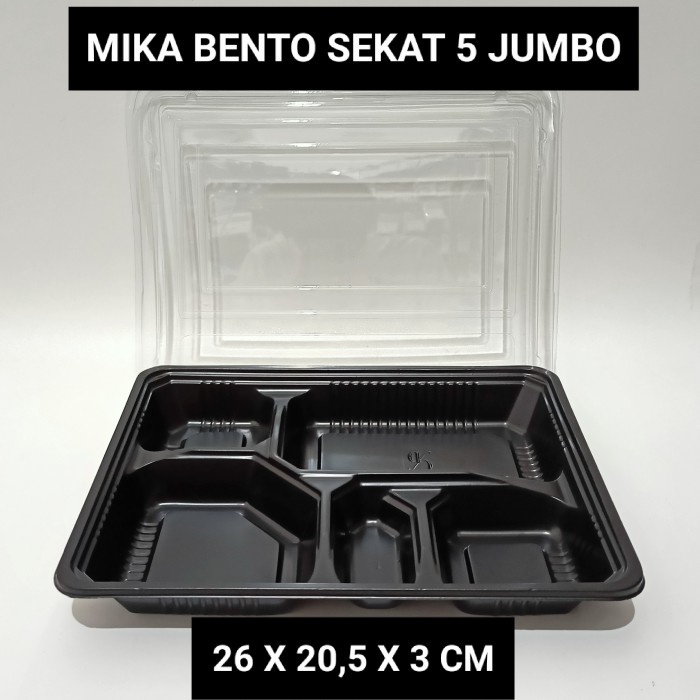 Jual Mika Bento Sekat Jumbo Tray Bento Sekat Jumbo Isi Pcs