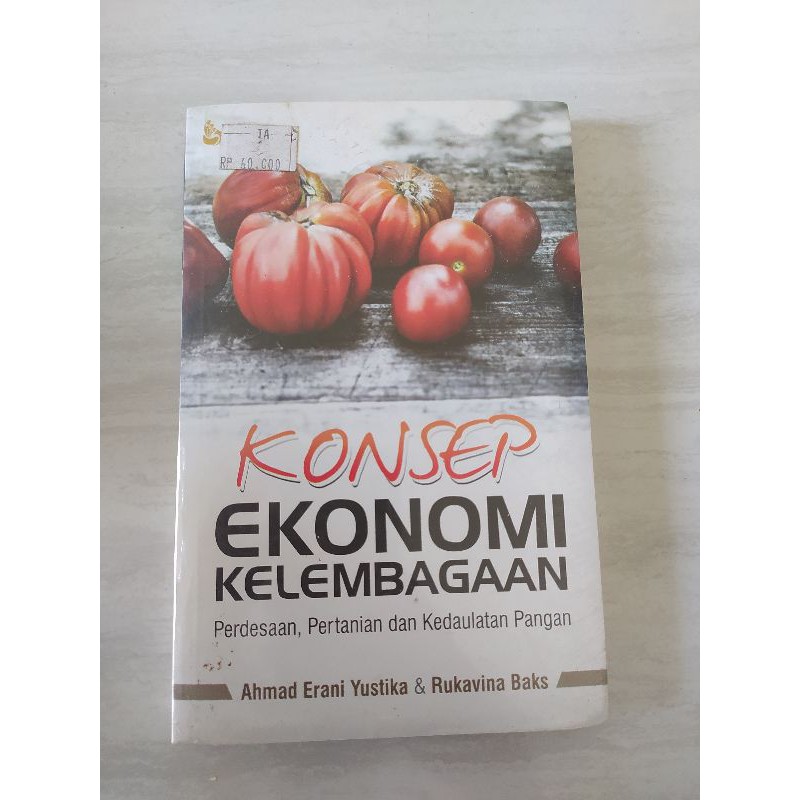 Jual KONSEP EKONOMI KELEMBAGAAN AHMAD ERANI YUSTIKA Shopee Indonesia