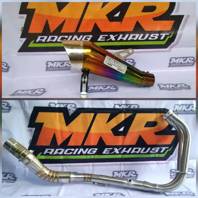 Jual Knalpot Racing Leovince Cobra Pelangi Fullsystem For Motor Cc