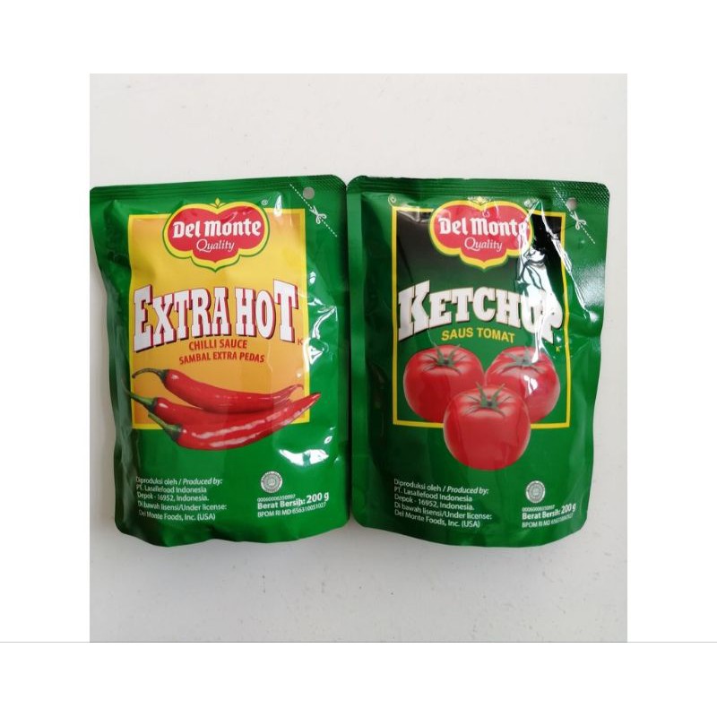 Jual Del Monte Saos Tomat Sambal Sauce Ketchup Extra Hot Sambel Pouch