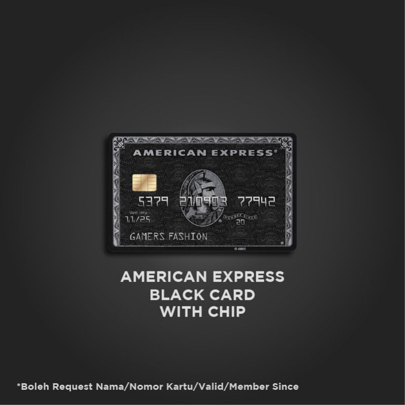 Jual Skin Card Sticker American Express Edition Skin Atm Stiker Atm