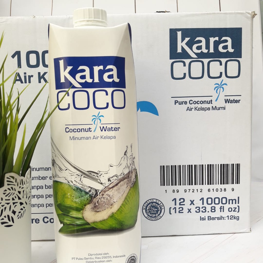 Jual KaraCoco Coconut Water 1L Kartonan Isi 12 Pcs Instan Sameday