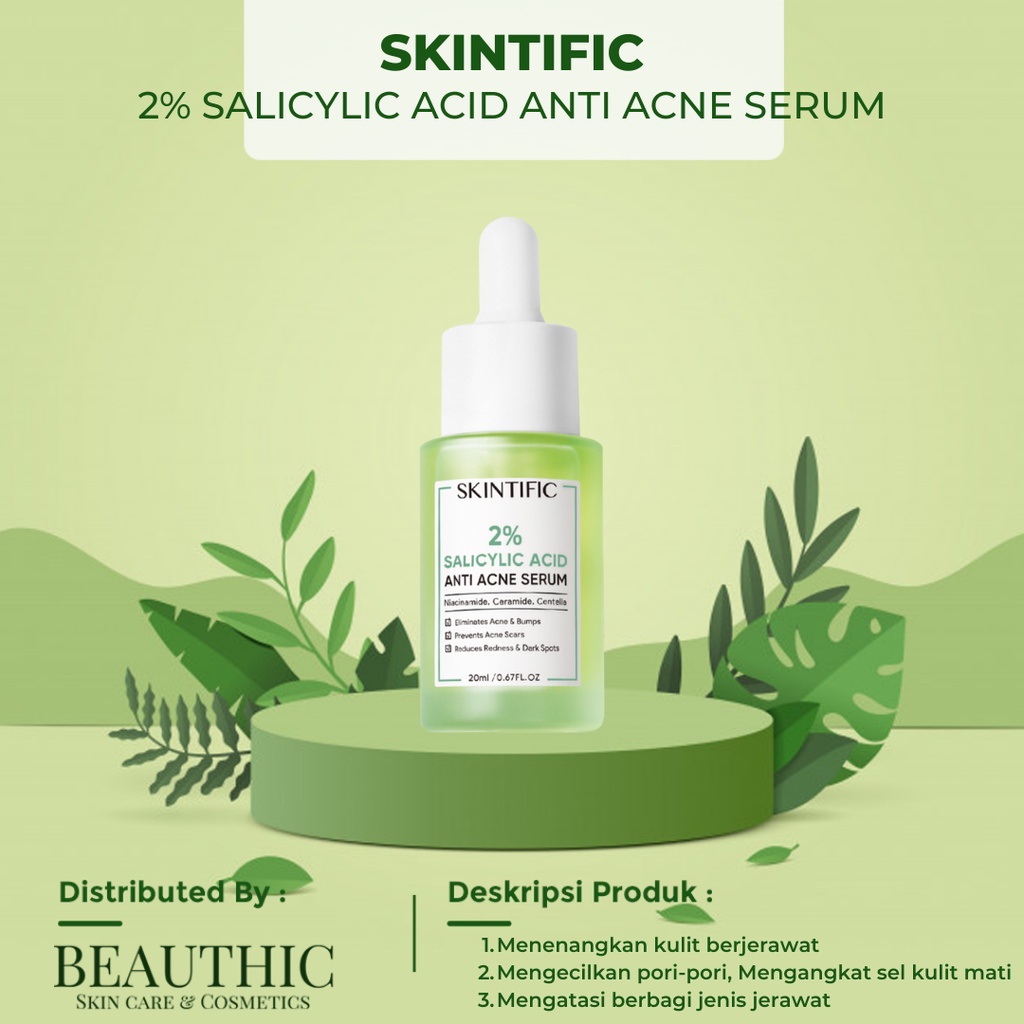 Jual SKINTIFIC SALICYLIC ACID ANTI ACNE SERUM 20ML Shopee Indonesia