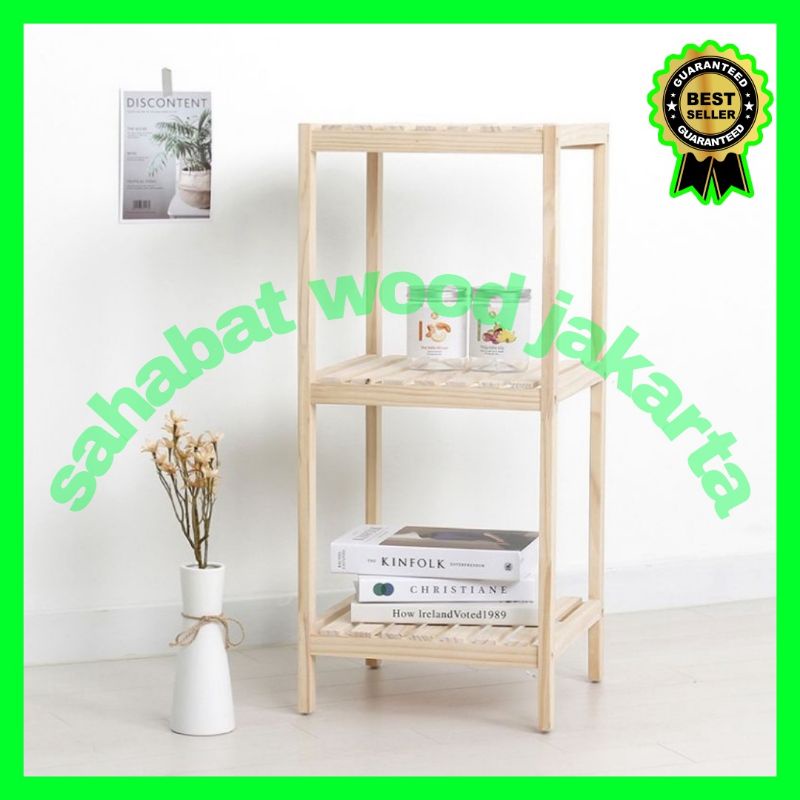 Jual Oana Oana Wooden Shelf Rak Dispenser Rak Susun Kayu Rak