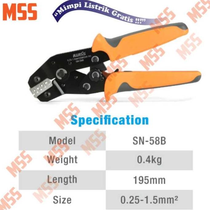 Jual Iwiss Iws Sn B Tang Crimping Plier Dupont Te Jst Molex