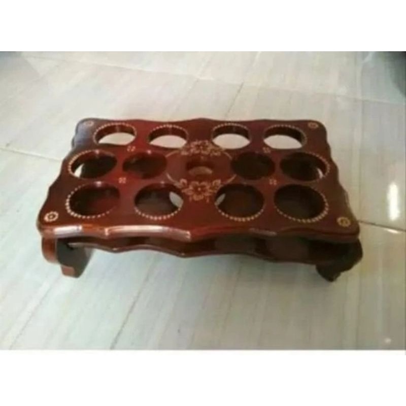 Jual Tempat Aqua Gelas Model Kotak Dari Bhn Kayu Jati I Shopee Indonesia