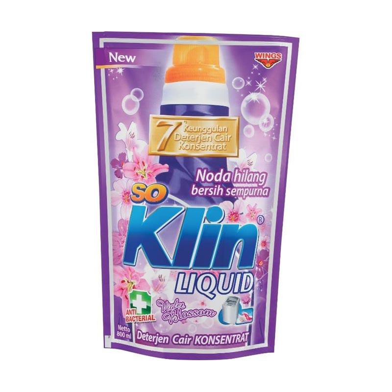 Jual So Klin Violet Liquid Detergent Refill Ml Shopee Indonesia