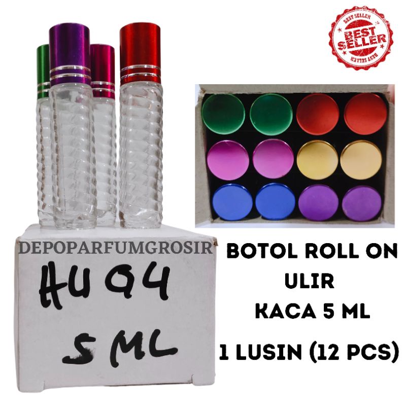 Jual Botol Kaca Kosong Ulir Roll On Ml Shopee Indonesia