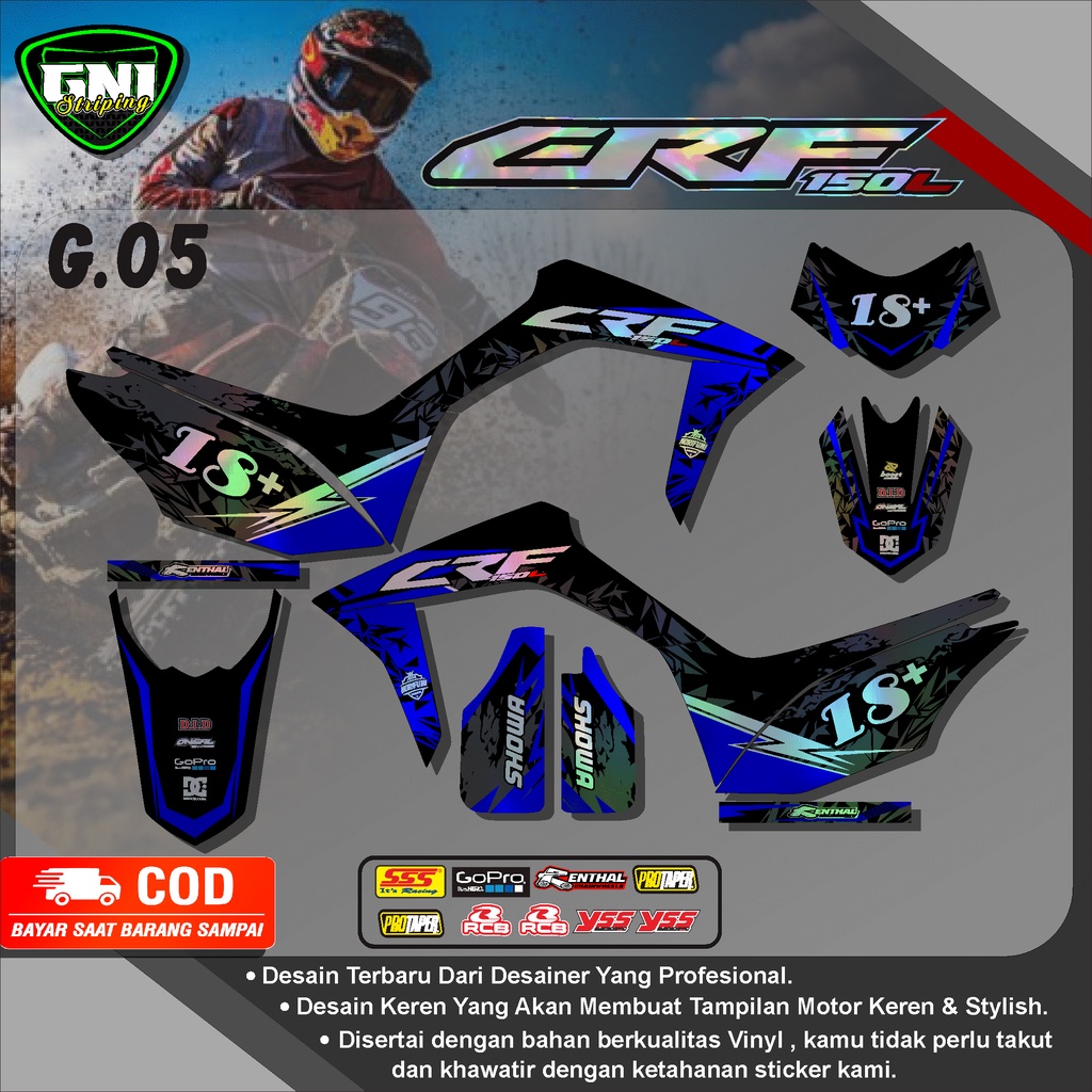 Jual Paling Dicari Striping Crf L Sticker Striping Stiker Lis