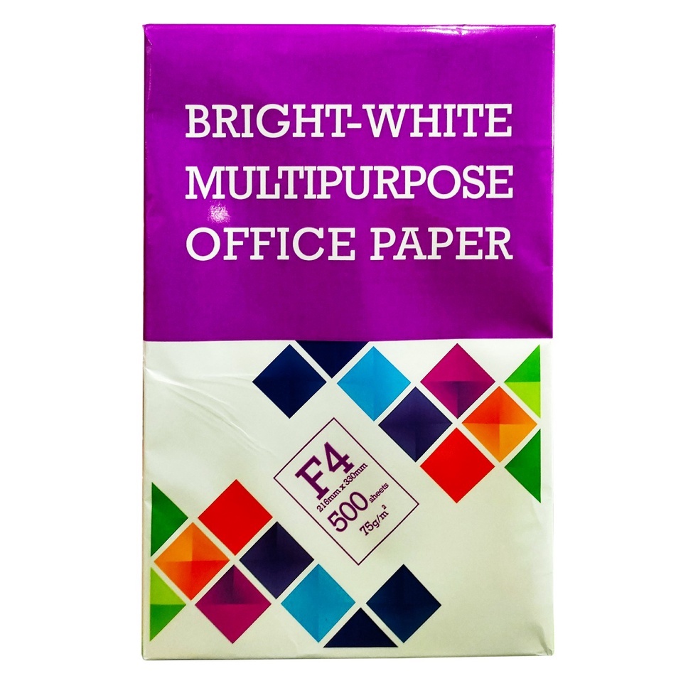 Jual KERTAS HVS BRIGHT WHITE MULTIPURPOSE OFFICE BMO 75 GRAM F4