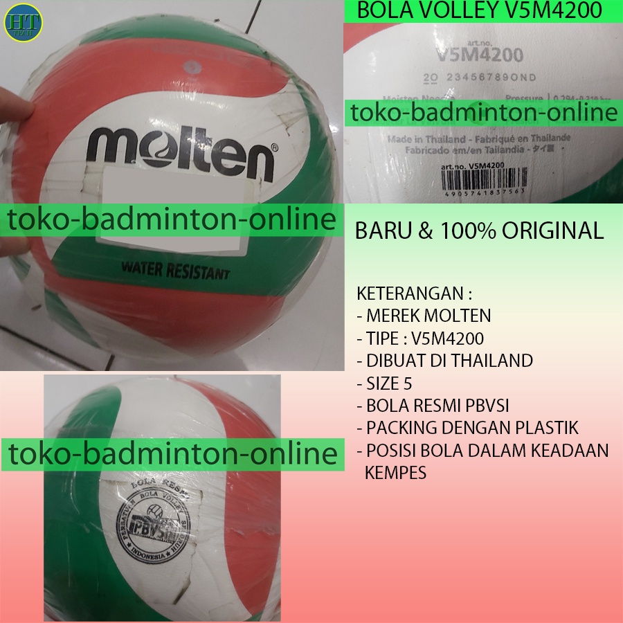 Jual BOLA VOLI BOLA VOLLY BOLLA VOLLEY MOLTEN V5M 4200 BARU DAN 100