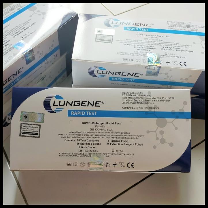 Jual Lungene Biru Alat Swab Antigen Nasal Mandiri Satuan Shopee Indonesia