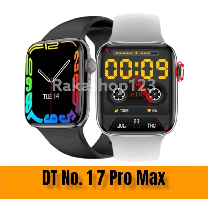 Jual DT No 1 7 Pro Max Smartwatch NFC Wireless Charging Shopee