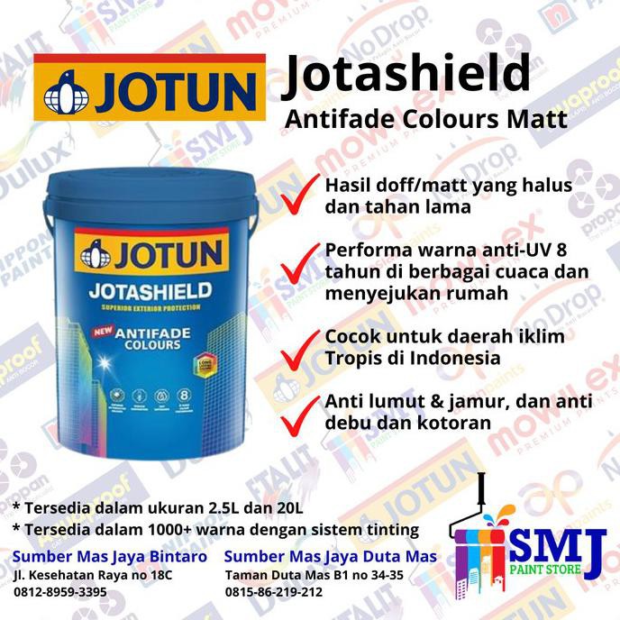 Jual Cat Tembok Eksterior Jotun Jotashield Antifade Colours White 20