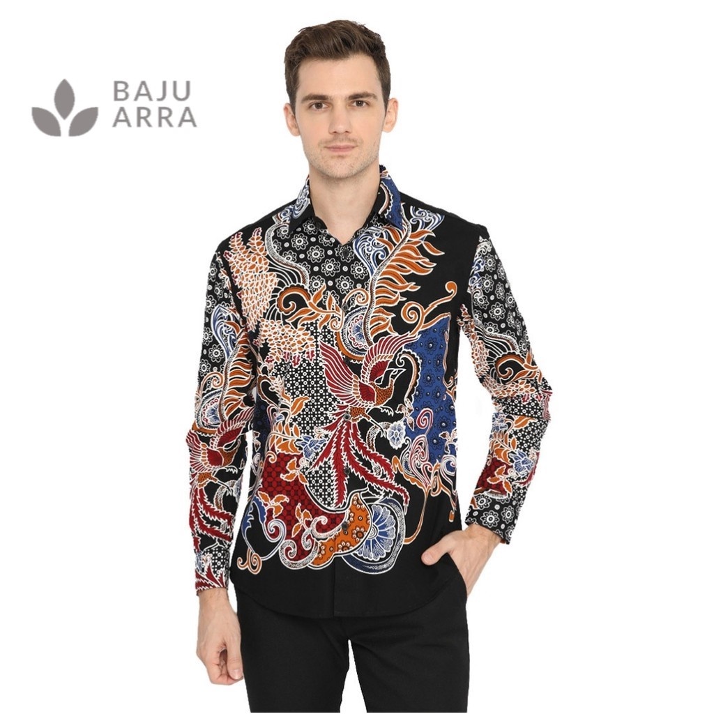 Jual Baju Arra Agrapana Batik Slimfit Gora Baju Kemeja Hem Batik Pria