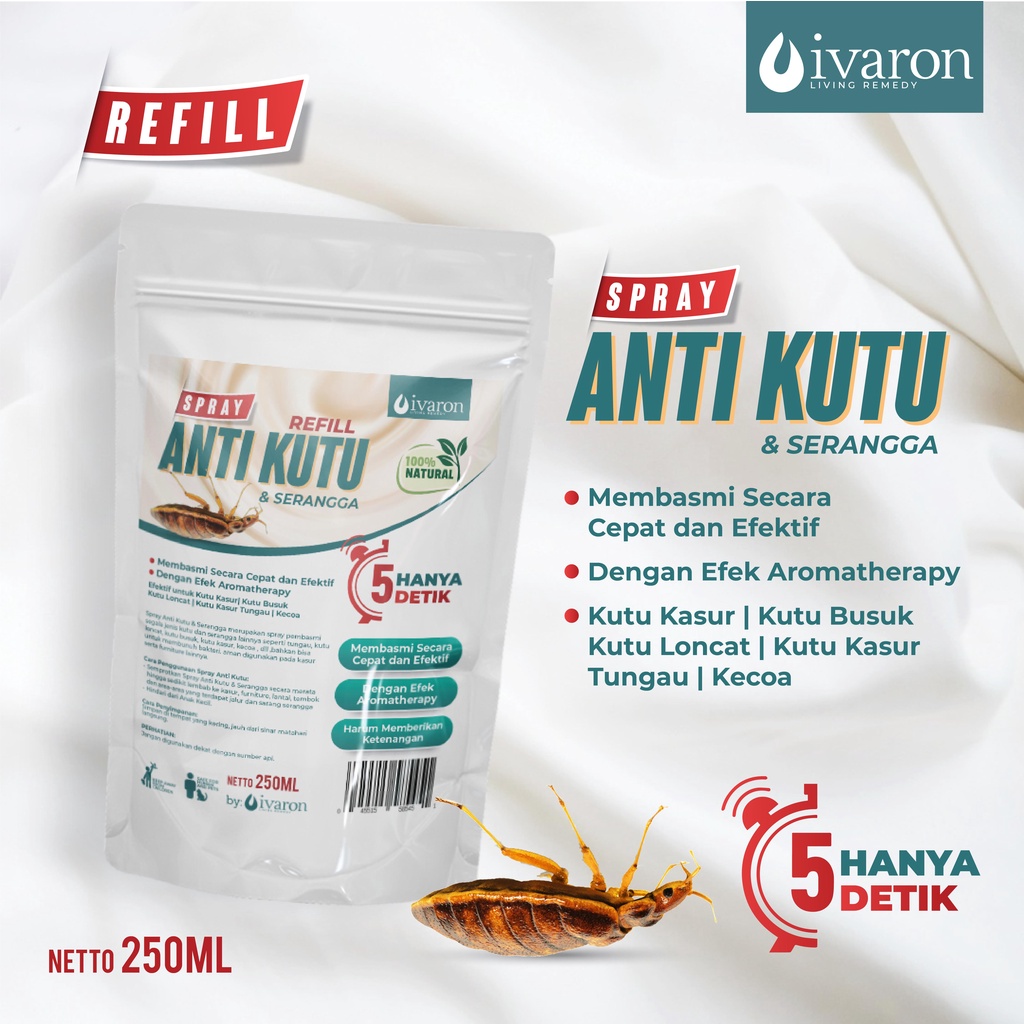 Jual Ivaron Refill Anti Kutu Serangga Semprotan Pembasmi Tungau