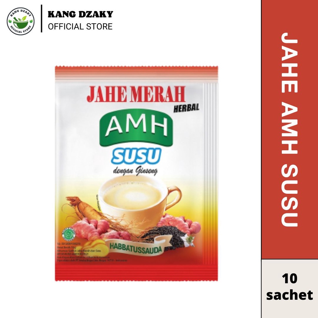 Jual Jahe Merah Amh Susu Dengan Ginseng Dan Habbatussauda Per Renceng