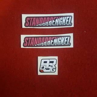 Jual Sticker Stiker Standar Bengkel Cutting Pola Vinyl Murah