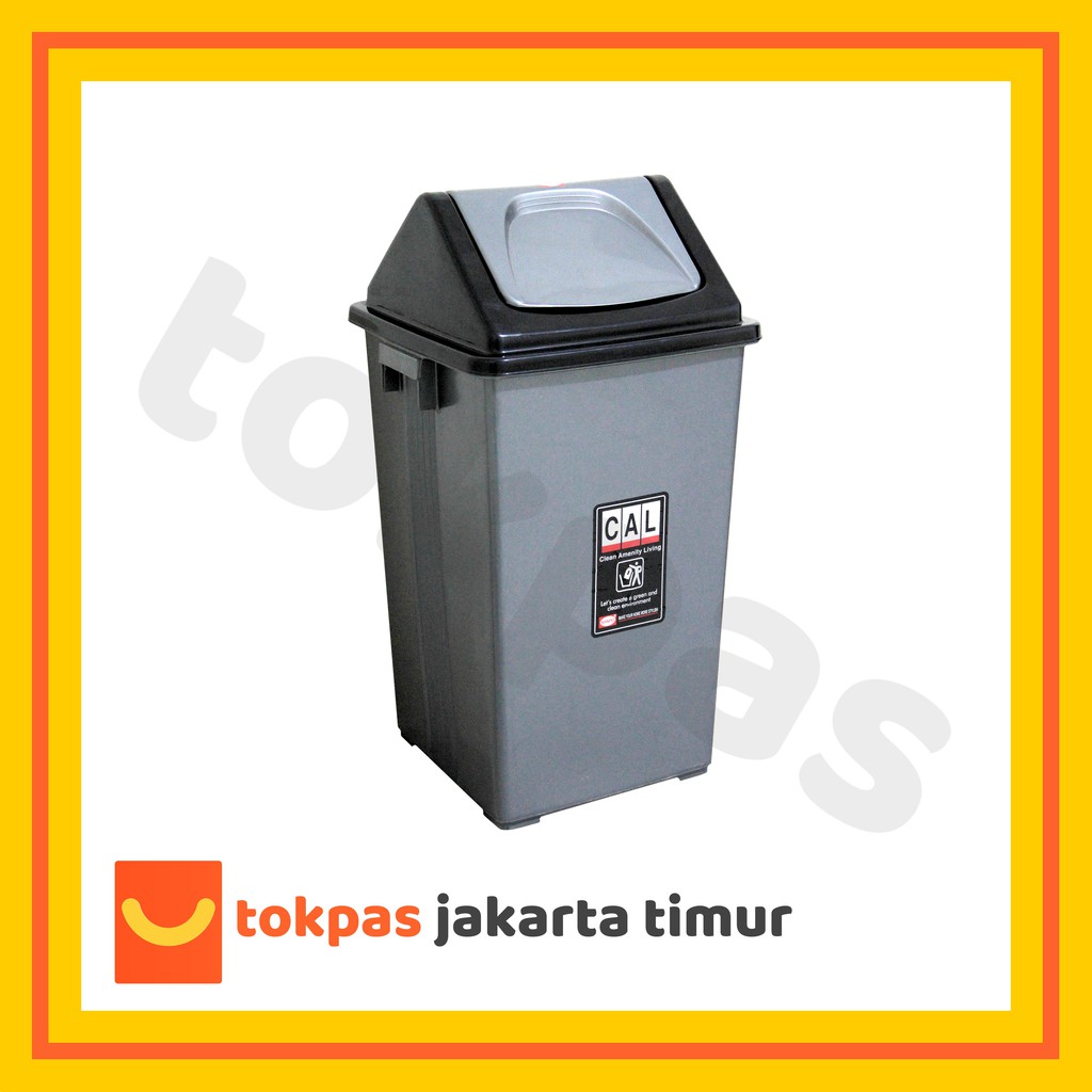 Jual KHUSUS GOJEK GRAB Tempat Sampah Segi Tutup Goyang 70 Liter