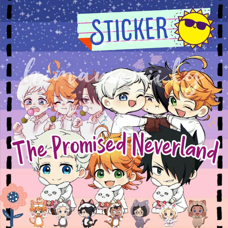 Jual STICKER THE PROMISED NEVERLAND YAKUSOKU NO NEVERLAND ANIME