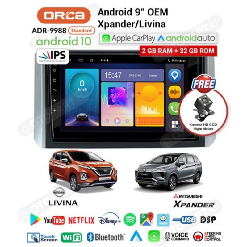 Head Unit Android Orca Adr New Series Xpander Android Orca Adr