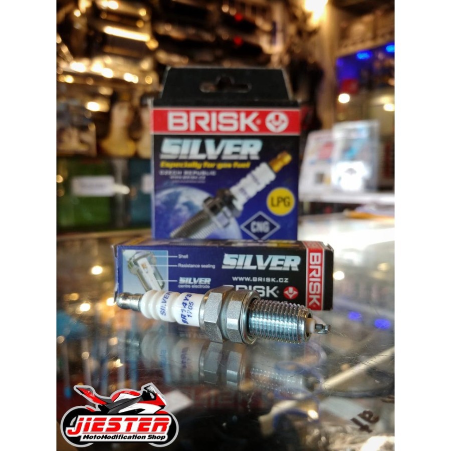 Jual Busi BRISK Silver BR14YS Busi Mega Pro Tiger GL Pro Shopee Indonesia